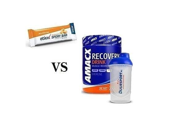 Boisson de récupération VS barre de récupération Boisson de récupération VS barre de récupération