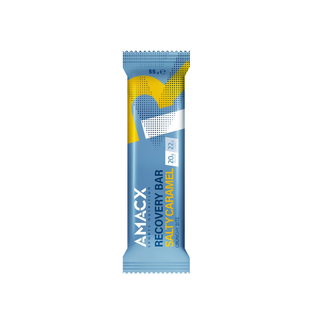 Amacx Barre de récupération 55 gr - Caramel salé - Sports d'endurance