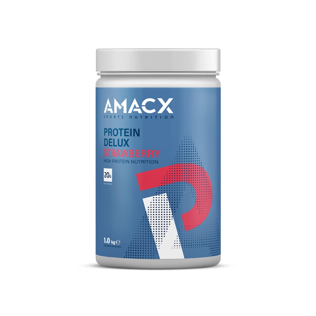 Amacx Protein Deluxe 1,0 kg - Fraise - Sports d'endurance