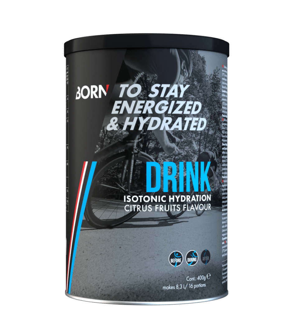 Born - Boisson isotonique 400gr - Agrumes - Sport d'endurance - Sports d'endurance
