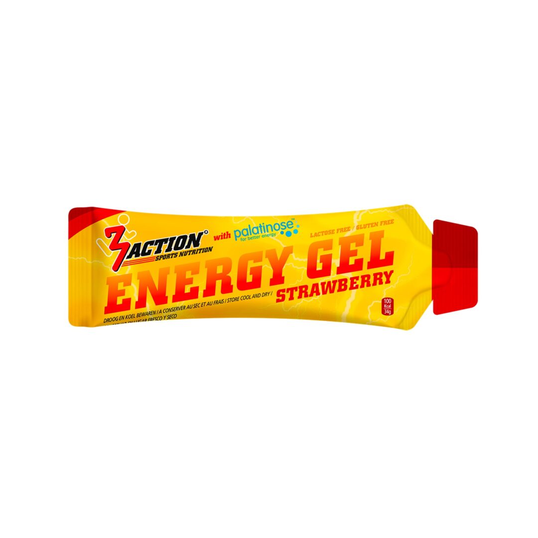 3Action - Gel énergétique 34gr - Fraise - Sports d'endurance - Sports d'endurance