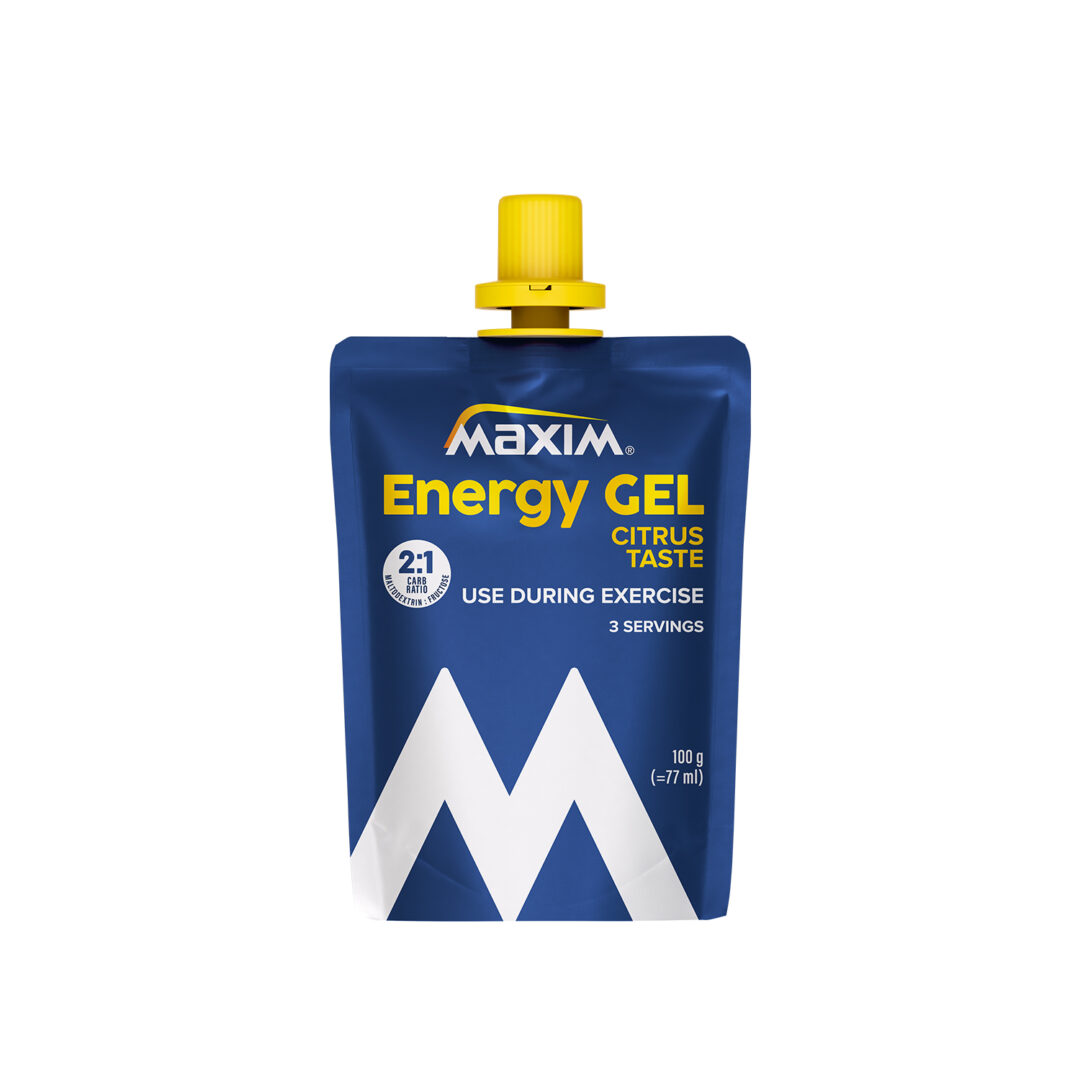 Maxim - Gel énergétique 100gr - Agrumes - Sports d'endurance - Sports d'endurance