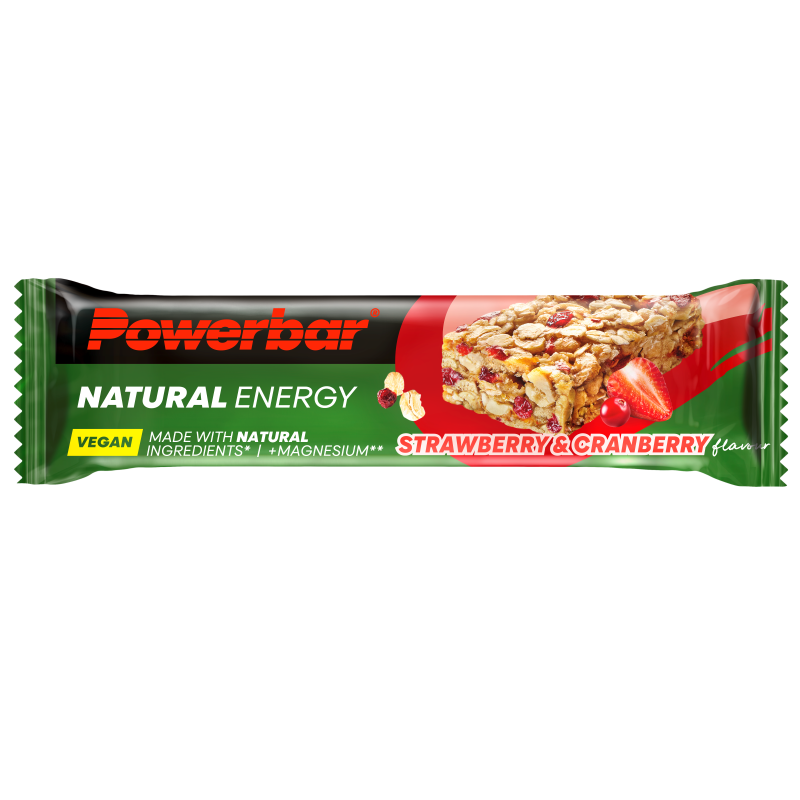 Powerbar - Natural Energy Bar - Fraise Canneberge - Sports d'endurance