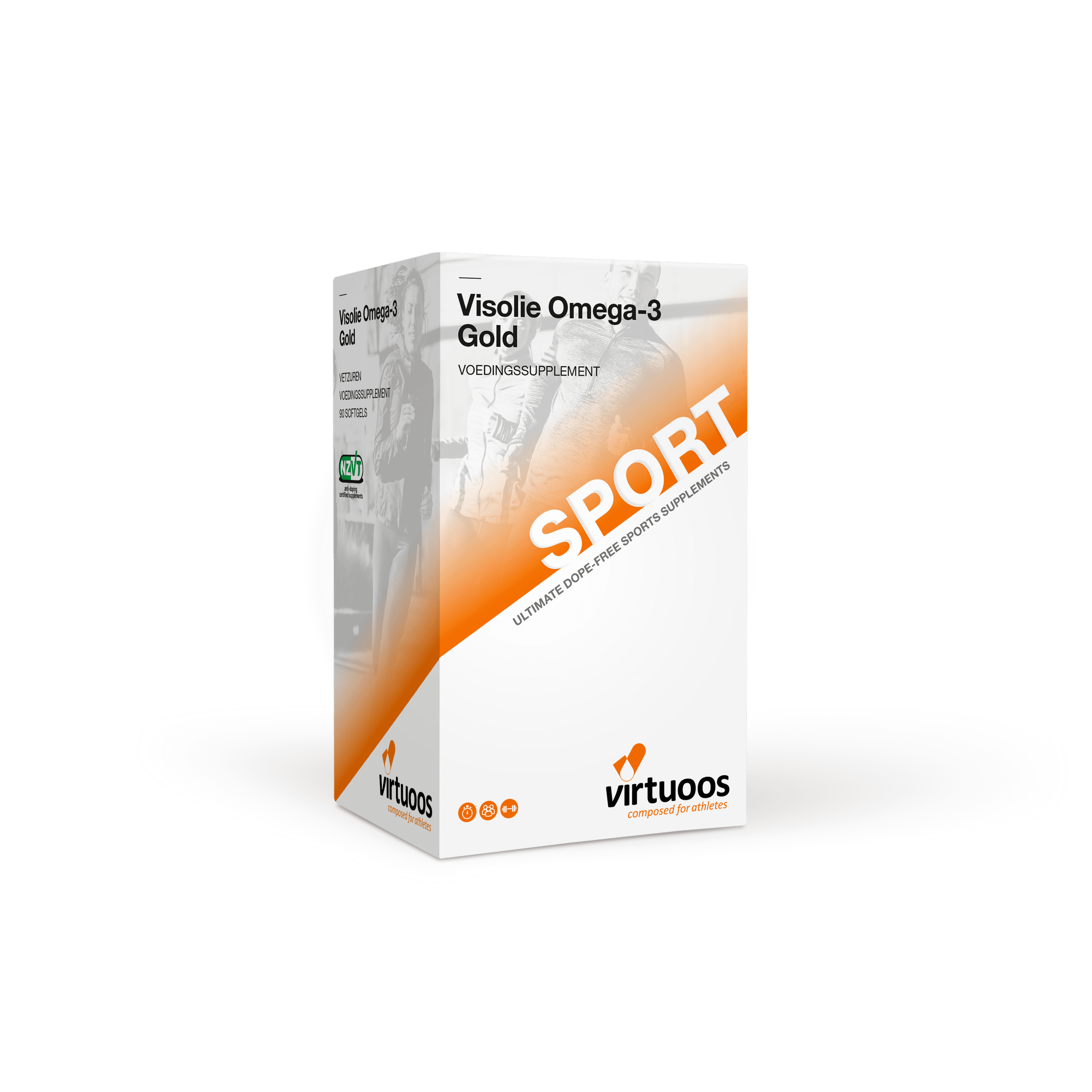 Virtuoos Huile de poisson Oméga-3 - 90 softgels - Sports d'endurance