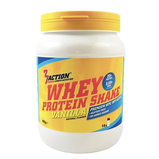 3Action - Whey Protein Shake 450gr - Vanille - Sports d'endurance - Sports d'endurance