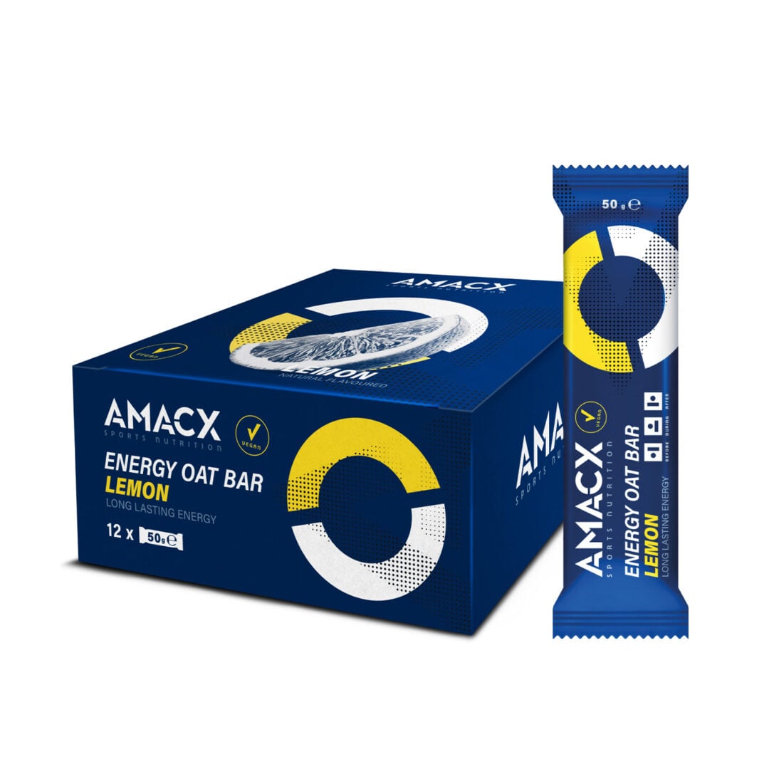 Amacx Energy Barre d'avoine 50 gr - affichage - Citron - Sports d'endurance