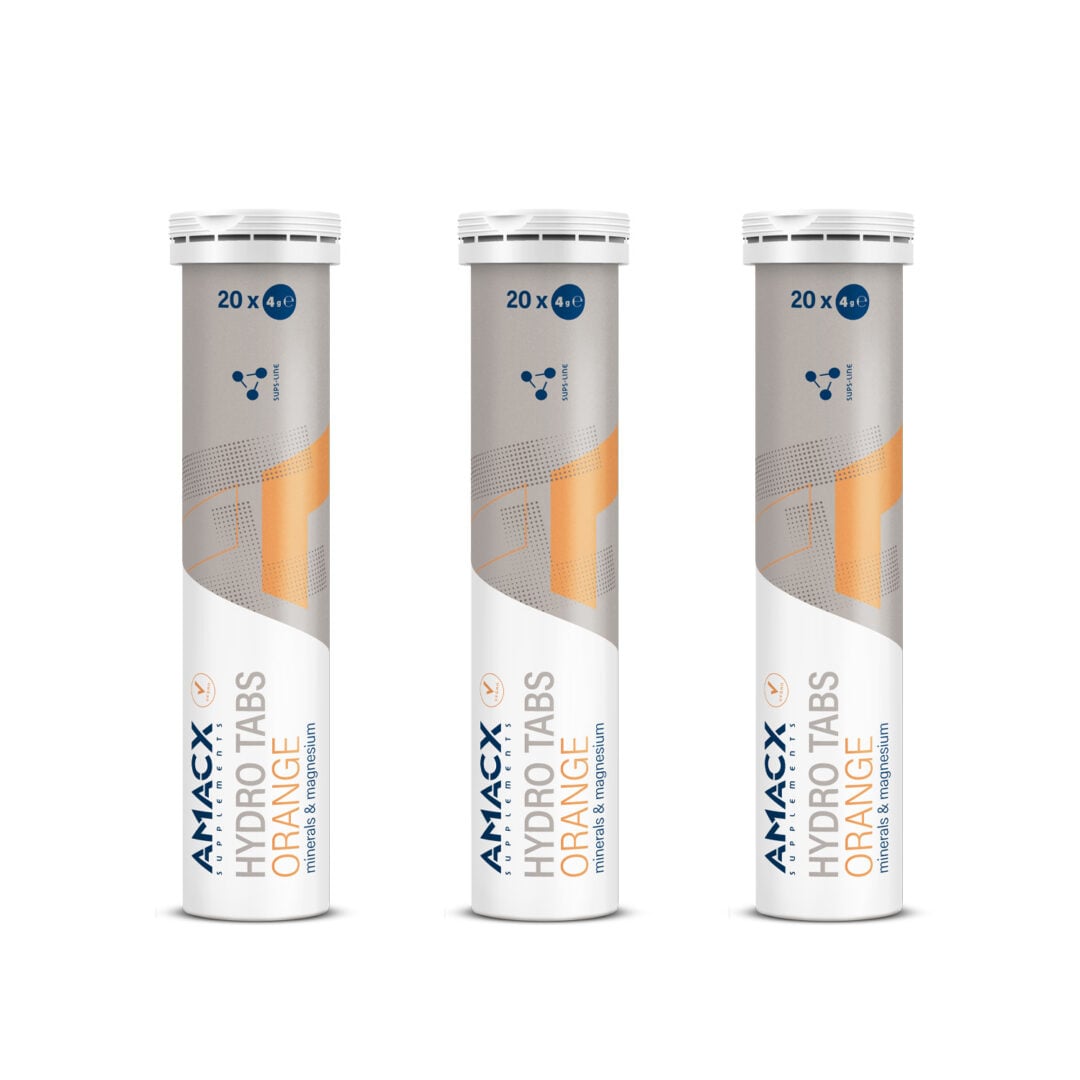 Amacx Hydro Tabs 20x4gr - 2+1 GRATUIT - Orange - Endurance Sports