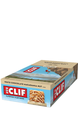 Présentoir Clif Bar chocolat blanc noix de macadamia