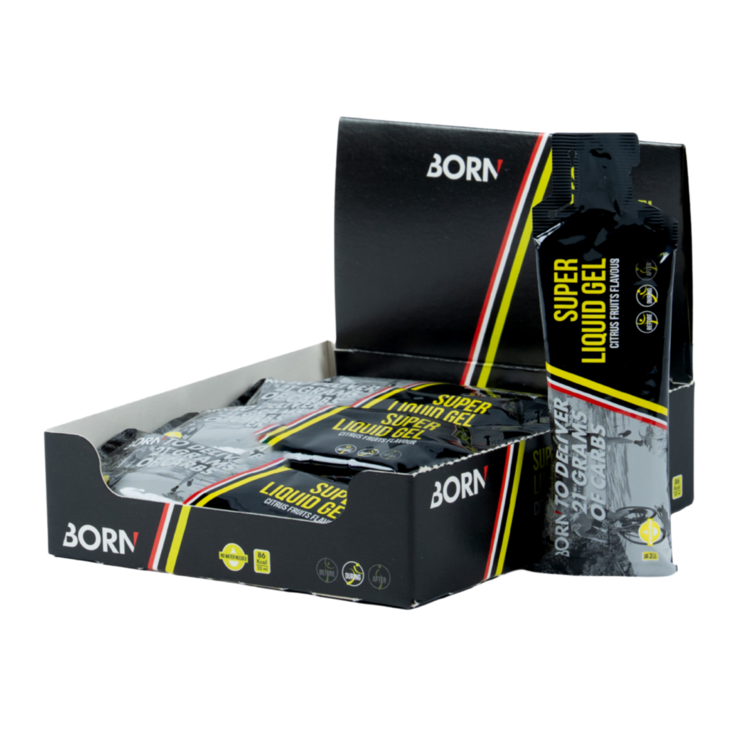 Born - Super Liquid Gel - Agrumes - Présentoir - Sports D'Endurance