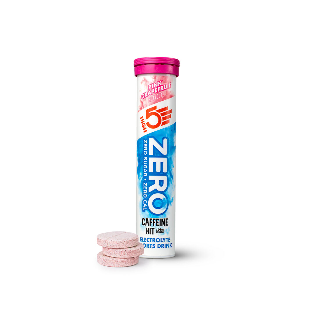 High5 - Zero Active Hydration Tabs Caffeine HIT - Pamplemousse rose - Endurance Sports Endurance