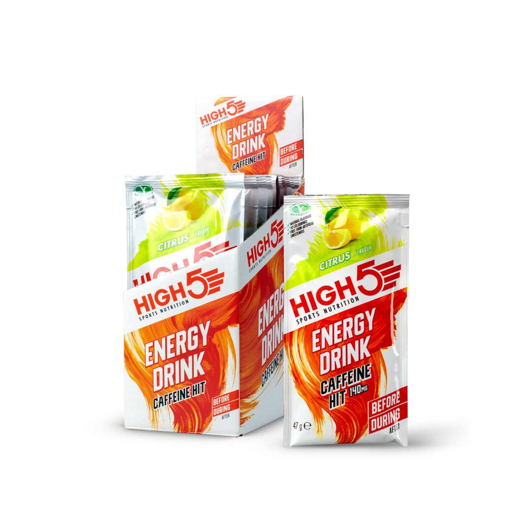 High5 - Boisson énergétique Caféine HIT Sachet - Agrumes - Sports d'endurance - Sports d'endurance