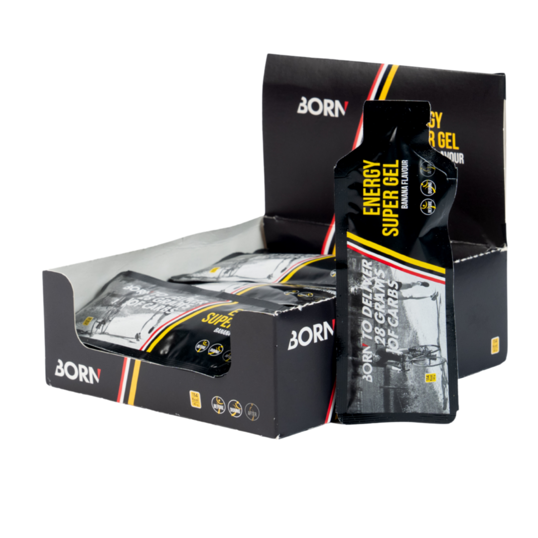 Born - Energy Super Gel - Banane - Présentoir - Sports D'Endurance