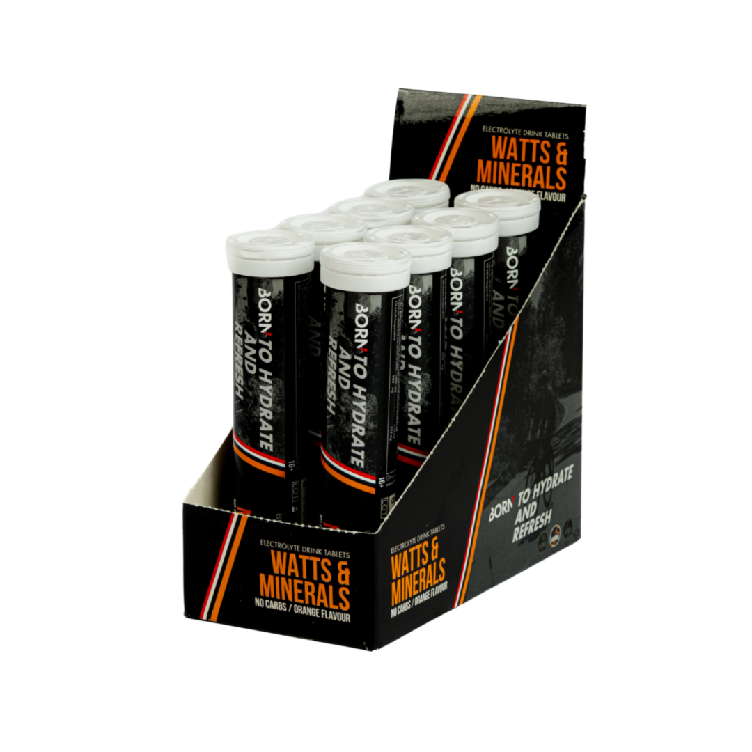 Born - Watts et Minerals Orange - Présentoir - Sports D'Endurance
