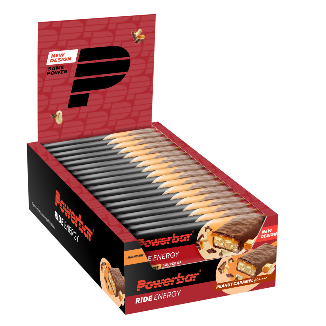 Powerbar - Ride Energy Bar - Caramel aux cacahuètes - Présentoir - Sports d'endurance