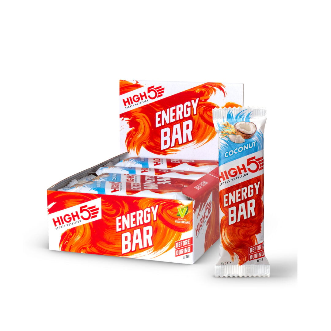 High5 - Barre énergétique 55g 12 Pack - Noix de coco - Sports d'endurance - Sports d'endurance
