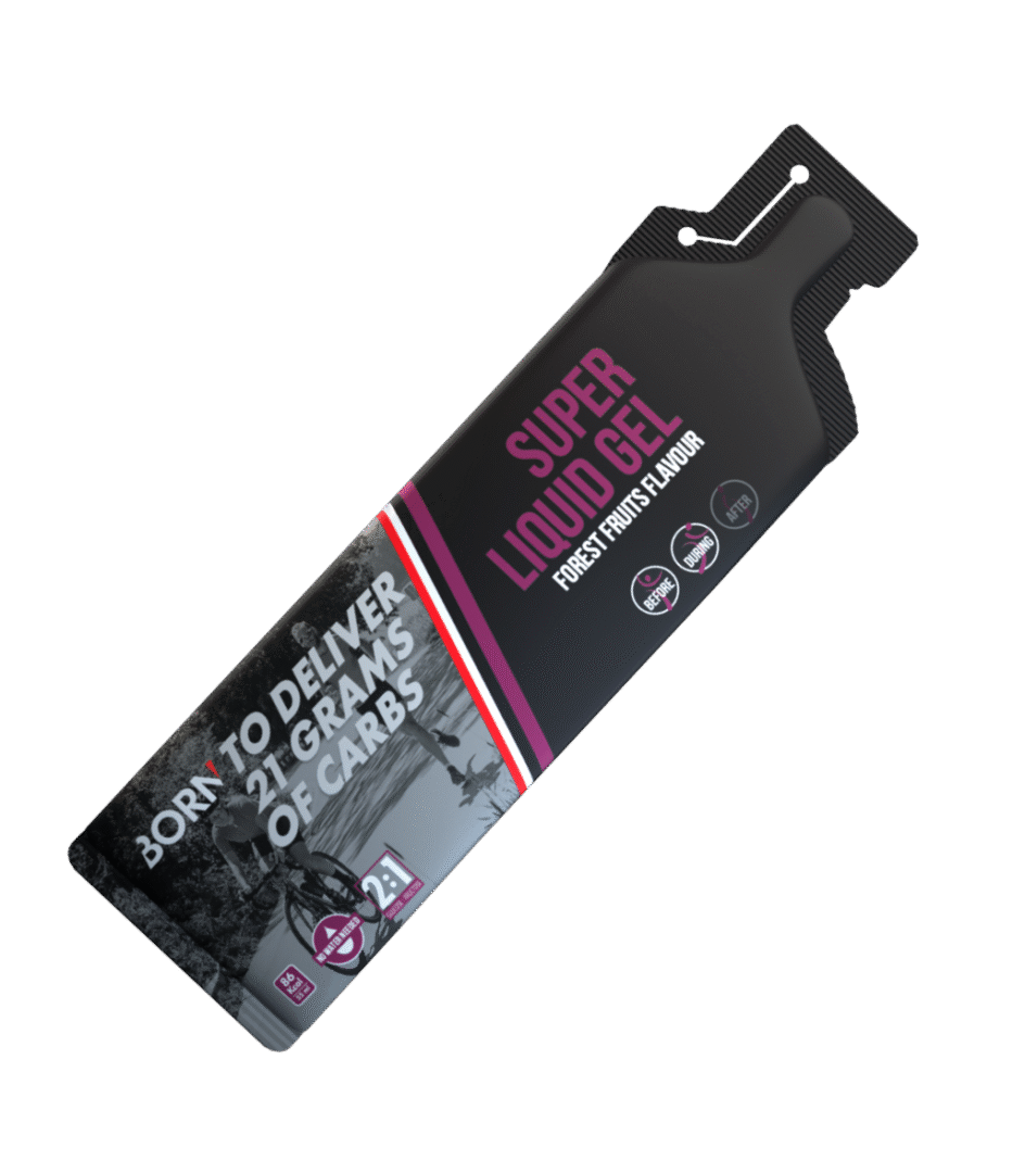Born Super Liquid Gel 2:1 55ml 12 pièces (Display) - Fruit de la forêt - Endurance Sports