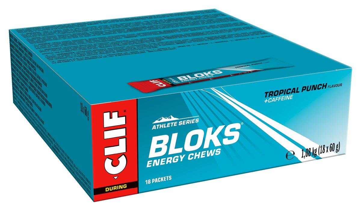Clif Bar - Bloks Energy Chews - Tropical Punch Caffeine - Sports D'Endurance