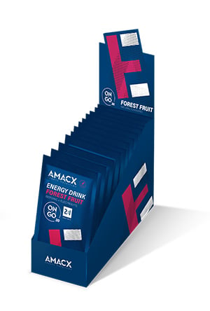 Amacx Energy Drink sachet présentoir 12x 31 gr - Fruit des bois - Sports d'endurance