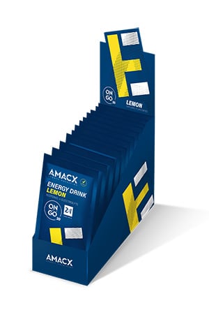 Amacx Energy Drink sachet présentoir 12x 31 gr - Citron - Sports d'endurance