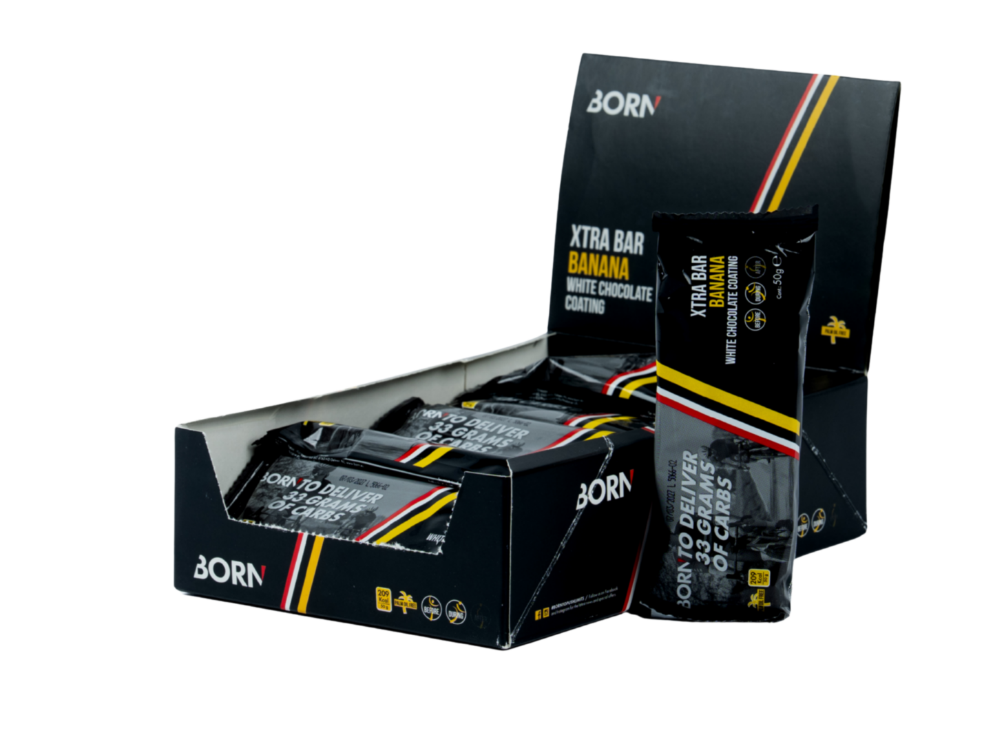 Born - Xtra Bar Banane - Présentoir - Sports D'Endurance