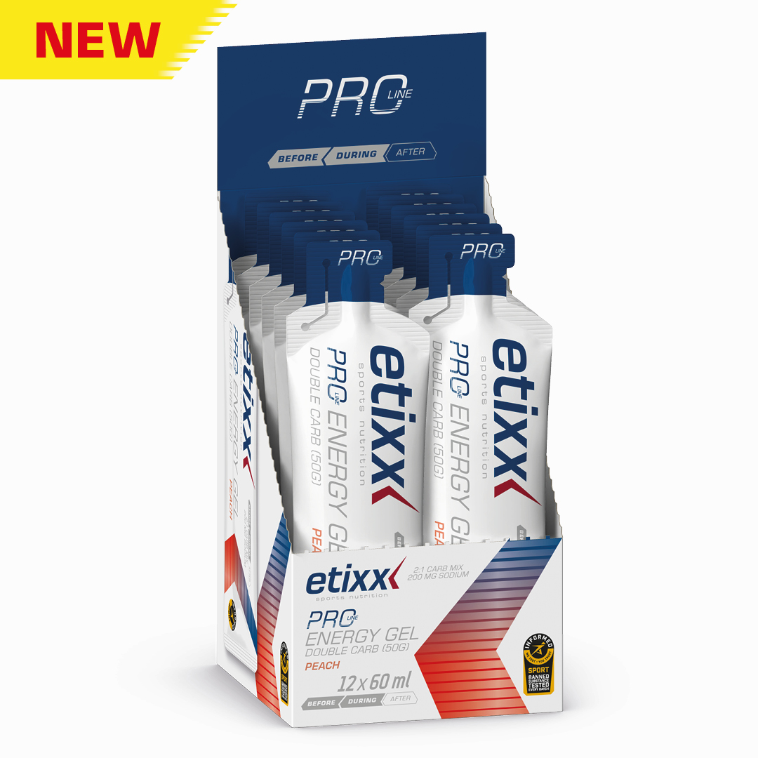 Etixx - Pro Energy Gel Double Carb 12 pièces (Display) - Pêche - Sports d'endurance - Sports d'endurance