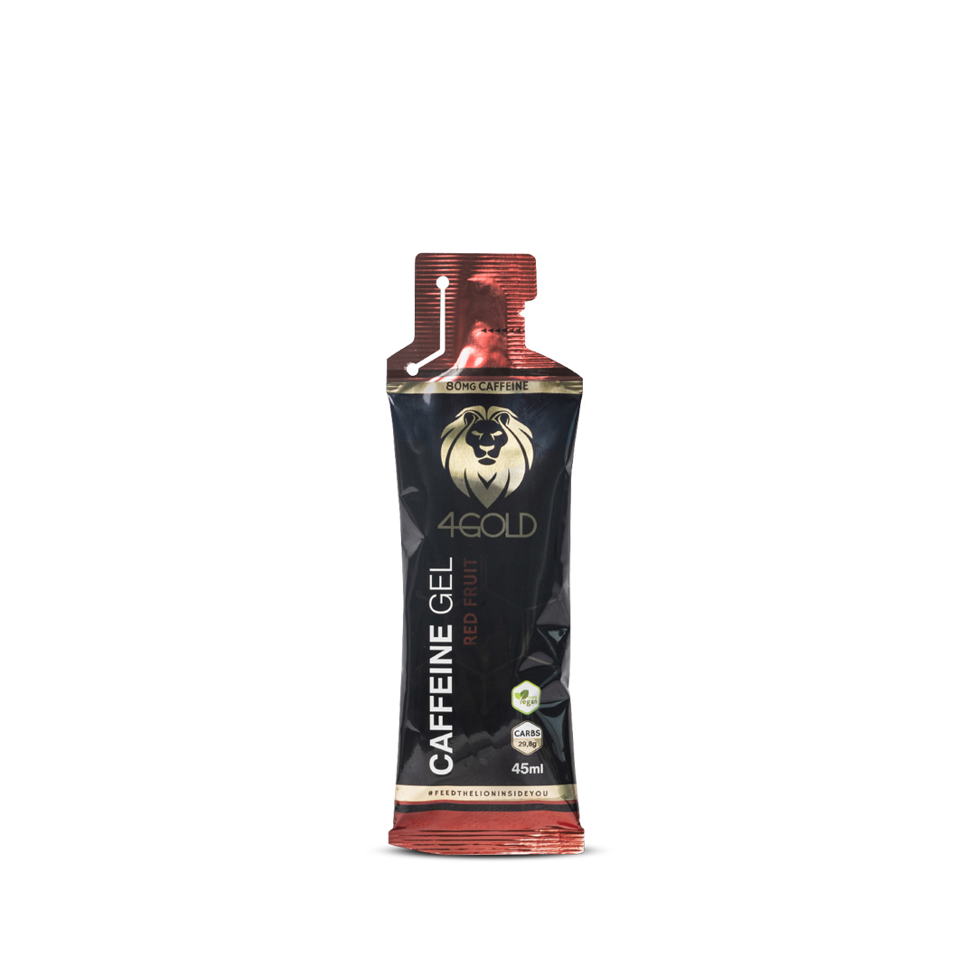 4Gold - Gel à la caféine 45 ml - Fruits rouges - Sports d'endurance - Sports d'endurance