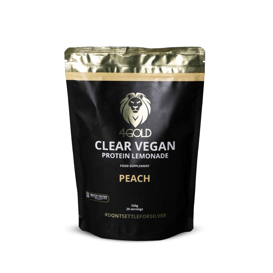 4Gold Clear Vegan Protein Lemonade 320gr. Pêche - Sports d'endurance - Sports d'endurance