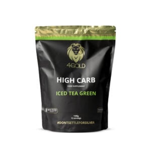 4Gold High Carb Drink 1188 gr - Thé vert glacé - Sports d'endurance - Sports d'endurance