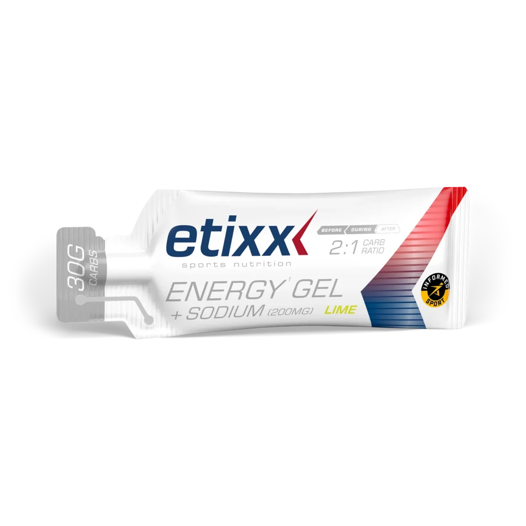 Etixx - Gel énergétique 40 ml - Lime Sodium - Sports D'Endurance