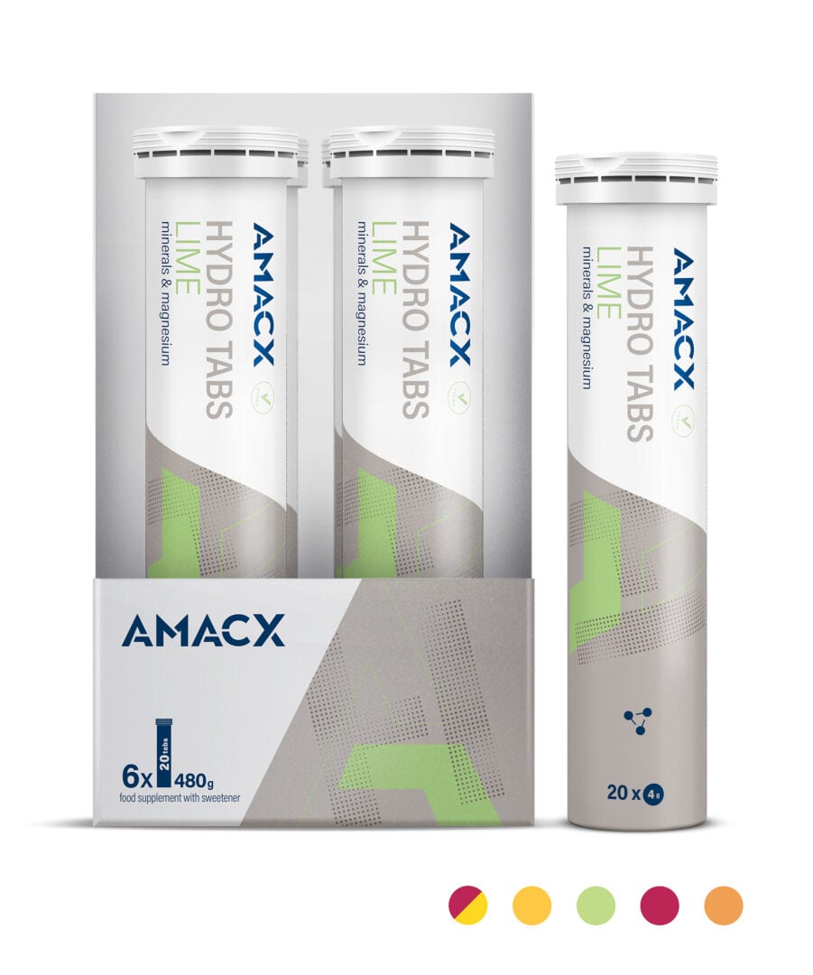 Amacx - Hydro Tabs Lime - Présentoir de 6 pièces - Sports D'Endurance