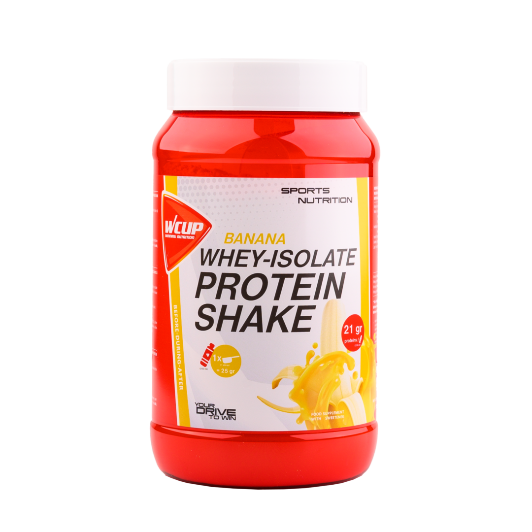 Wcup - Boisson protéinée à base d'isolat de lactosérum 600 g - Banane - Sports D'Endurance