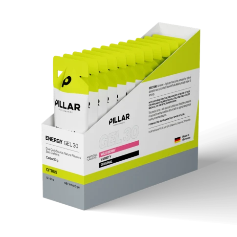 Pillar Performance - Energy Gel 30 en présentoir - Agrumes - Sports D'Endurance